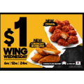 Pizza Hut - $1 Wing Wednesday (5 Wings Types &amp; 8 Bold Sauces)