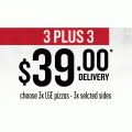 Pizza Hut - Latest Offers: 3 Large Pizzas &amp; 3 Sides $39 Delivered; 2 Selected Sides $6 Pick-Up  (codes)