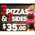 Pizza Hut - Latest Offers: 3 Pizzas &amp; 2 Sides $35 Delivered; 2 Pizzas &amp; 2 Sides $30 Delivered etc. (codes)