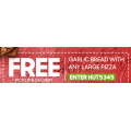 Pizza Hut - Latest Vouchers e.g. Free Garlic Bread with Any Large Pizza - Pick-Up / Delivery; 4 Large Pizzas + 4 Sides $45.95 Delivered etc. (codes)