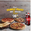 Pizza Mogul - 3 Mogul Pizzas creations, 2 Cheesy Garlic Bread &amp; 2 1.25L Coke - $35.95 (Delivery) @ Dominos