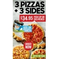 Pizza Hut - Latest Vouchers e.g. 3 Pizzas + 3 Sides $34.95 Pick-Up / Delivery &amp; More (codes)