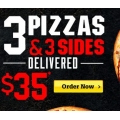  Latest Pizza Hut Offers -  3 Pizzas + 3 Sides - $35 (Delivery) + More Deals