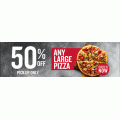 Pizza Hut - 50% Off Any Large Pizza Pick-Up (code)! Ends Sun, 22/10