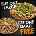 Pizza Capers - Buy One Large Pizza and Get a Small Pizza Free (code)