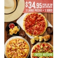 Pizza Hut - Latest Offers e.g. Free Garlic Bread with Any Large Pizza; 4 Large Pizzas + 4 Sides $45 Pick-Up / Delivered etc. (codes)