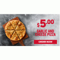 Pizza Hut - $5 Garlic &amp; Cheese Pizza (code)! 2 Days Only