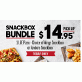 Pizza Hut - Large Pizza + Wings Snackbox/Tenders Snackbox $14.95 + Other Deals (codes)