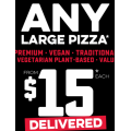 Dominos - Any Large Value, Traditional, Premium, Vegan, or Vegetarian Plant-Based Pizza $15 Delivered (code)! Today Only