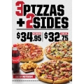 Pizza Hut - Latest Vouchers e.g. 3 Pizzas &amp; 2 Sides $32.75 Pick-Up / $34.95 Delivered &amp; More (codes)
