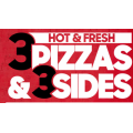 Pizza Hut - Latest Vouchers e.g. 3 Pizzas + 3 Sides $34.95 Pick-Up / Delivery; Free Garlic Bread with Any Large Pizza etc. (codes)