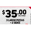Pizza Hut - Latest Offers e.g. 3 Large Pizzas + 2 Sides $35 Delivered &amp; More (codes)
