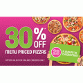 Eagle Boys Pizza - 30% Off Menu Priced Pizzas 
