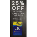 Target - 25% Off 12 Months Play Station Membership Plus Card, Now $59.95 (Save $20) - Starts Thurs 21st Nov