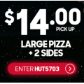 Pizza Hut - Latest Offers e.g. Large Pizza + 2 Sides $14 Pick-Up; 2 Large Pizzas + 2 Sides $30 Delivered &amp; More (codes)