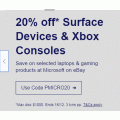 eBay Microsoft - 20% Off Surface Devices &amp; Xbox Consoles (code) e.g. Xbox One S 1TB Console  Minecraft Limited Edition