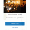 AMEX Latest Offers: House of Pocket Venues - Spend $40 or more, get $10 back | Langton&#039;s - Spend $200 or more, get $40 back