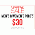 FILA - Flash Sale &gt;&gt; Men&#039;s &amp; Women&#039;s Polo&#039;s $30 (Save $40)
