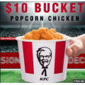KFC - Popcorn Chicken Bucket $10 - Starts Tues 16/5/2017 (Participating Stores)