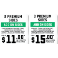 Dominos - 2 Premium Sides $11 &amp; 3 Premium Sides $15 (codes)! 4 Days Only