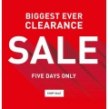 PUMA - Biggest Ever Clearance: Up to 70% Off RRP e.g. Accessories $5; T-Shirt $10; Crop Top $20; Footwear $25 etc.