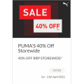 Puma Factory Outlet - Easter Long Weekend Sale: 40% Off Storewide [Starts Fri 2nd April]