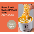 The Coffee Club - Pumpkin &amp; Sweet Potato Soup with Toasted Ciabatta $9.9