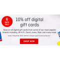 Qantas Rewards Store - 10% Off Digital Gift Cards (JB Hi-Fi, David Jones, Myer, The Good Guys etc.)