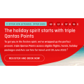 Qantas - Triple Qantas Points across Eligible Flights, Hotels, Holiday Packages and Avis Car Hire