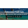 Webjet - Flash Sale: $20 Off Return Flight Bookings to Queensland