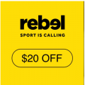 Rebel Sports - Flash Sale: $20 Off Orders - Minimum Spend $80 (code)