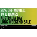Australia Day Sale 20% OFF @ EzyDVD
