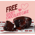 Red Rooster - Valentine&#039;s Day Special: FREE Gooey Chocolate Cake via App (In-Store Only)