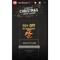 Red Rooster - 25 Days of Christmas: Day 5: 50% Off Big Reds Feast via Royalty Members App