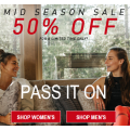 Reebok - Mid Season Sale: Up to 50% Off Outlet: Accessories $7; Tees $20; Tanks $20; Shoes $57etc.