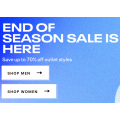 Reebok - Boxing Day / End of Season 2020 Sale: Up to 70% Off Storewide: Accessories $9; Tees $10.5; Footwear $18 etc.
