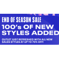 Reebok - End of Season Sale: Up to 70% Off 510+ Clearance Items e.g. Accessories $10.5; T-Shirt $10.5; Shorts $10.5; Footwear $31.5 etc.