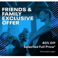 Reebok - Friends &amp; Family: 40% Off Full Priced Items (code)