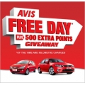  Rent a Car and Get 1 Free Day PLUS 500 Qantas Frequent Flyer Points at Avis