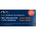 Rex Airlines - Latest Flight Routes: Fly from Sydney to Coffs Harbour $119 &amp; Port Macquarie $119! Starts Sun 28th Mar