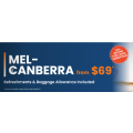 Rex Airlines - Flash Sale: Fly between Melbourne and Canberra $69 One-Way! Starts 10th June
