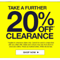 Rivers - 4 Day Online Sale: Take a Further 20% Off Clearance Items (Already Up to 75% Off) e.g. Women&#039;s Clothing $6.4;