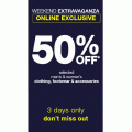 Rivers - Online Weekend Extravaganza: 50% Off Storewide + Free Shipping (3 Days Only)