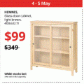 IKEA - Weekend Clearance: Up to 75% Off RRP e.g. KVISTBRO Storage Table $5 (Was $19.99); HEMNES Glass-Door Cabinet $99 (Was
