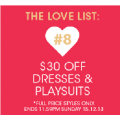 $30 off on Dresses and Playsuits @ Portmans!