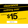 Rivers - Nothing Over $15 Clearance (Up to 85% Off) e.g. Mix Media Tee $4.95 (Was $34.99); Riversoft Lasercut Ballet Flat $9.95 (Was $49.99) etc.