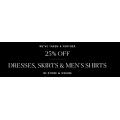 SABA - Take a Further 25% Off Dresses, Skirts &amp; Men&#039;s Shirts (In-Store &amp; Online)