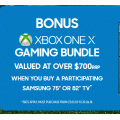 Samsung - Bonus Xbox One X Gaming Bundle (Valued Over $700) with Samsung 75&#039;&#039; or 82&#039;&#039; T.V