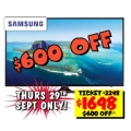 JB Hi-Fi  - Samsung 60&quot; 4K Smart TV $1698 ($600 Off)! 1 Day Only [Expired]