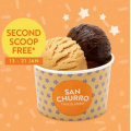 San Churro - FREE Second Ice Cream Scoop 3-5 PM Daily - Valid until Tues 21st Jan